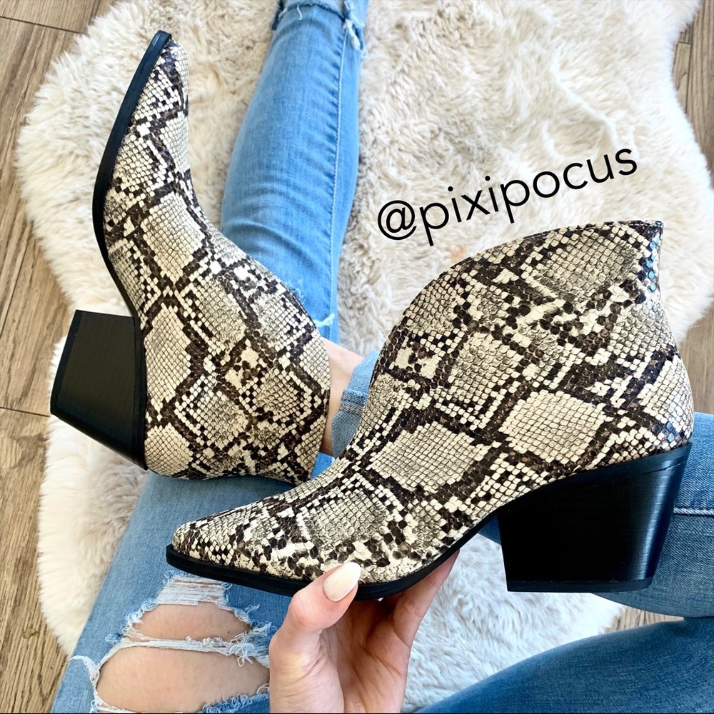 NWT ZARA Animal Print Cowboy Heeled Ankle Boots 8 - Picture 12 of 12